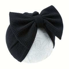 Summer Baby Hat with Big Bow Pullover Style
