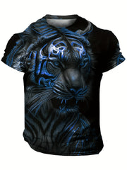 Men's Animal Graphic T shirt 3D Print Stretch Tee Top