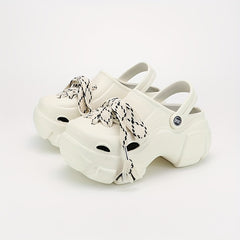 Women's Strappy Platform Clogs Chunky Heeled Sandals