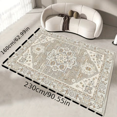 Moroccan Stripe Pattern Area Rug Vintage Loop Velvet Carpet European Sense