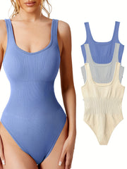 Women's High Stretch Halter Rompers Backless Sport Jumpsuit