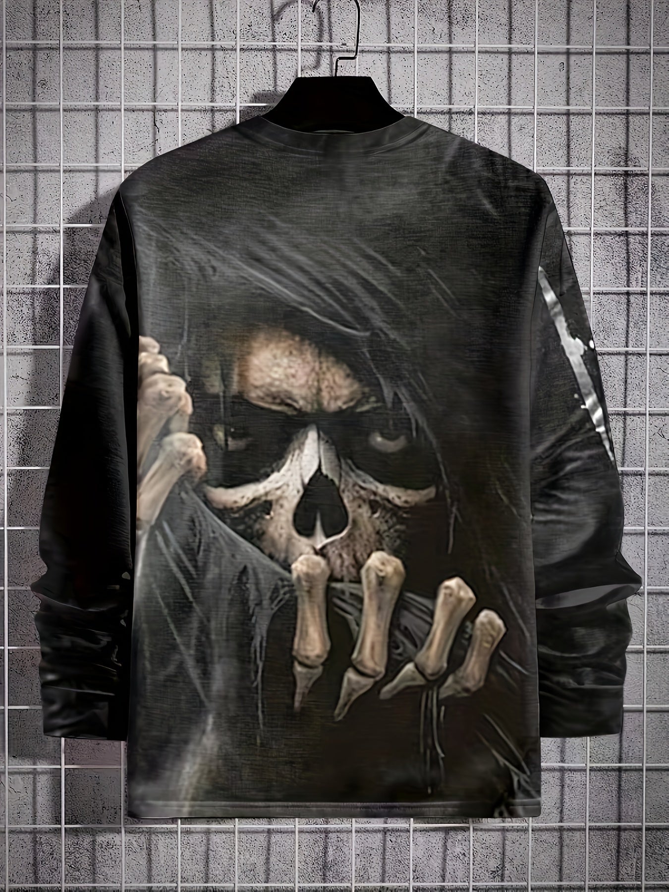 Men's Skeleton 3D Print Vintage Tee Stylish Summer Clothing