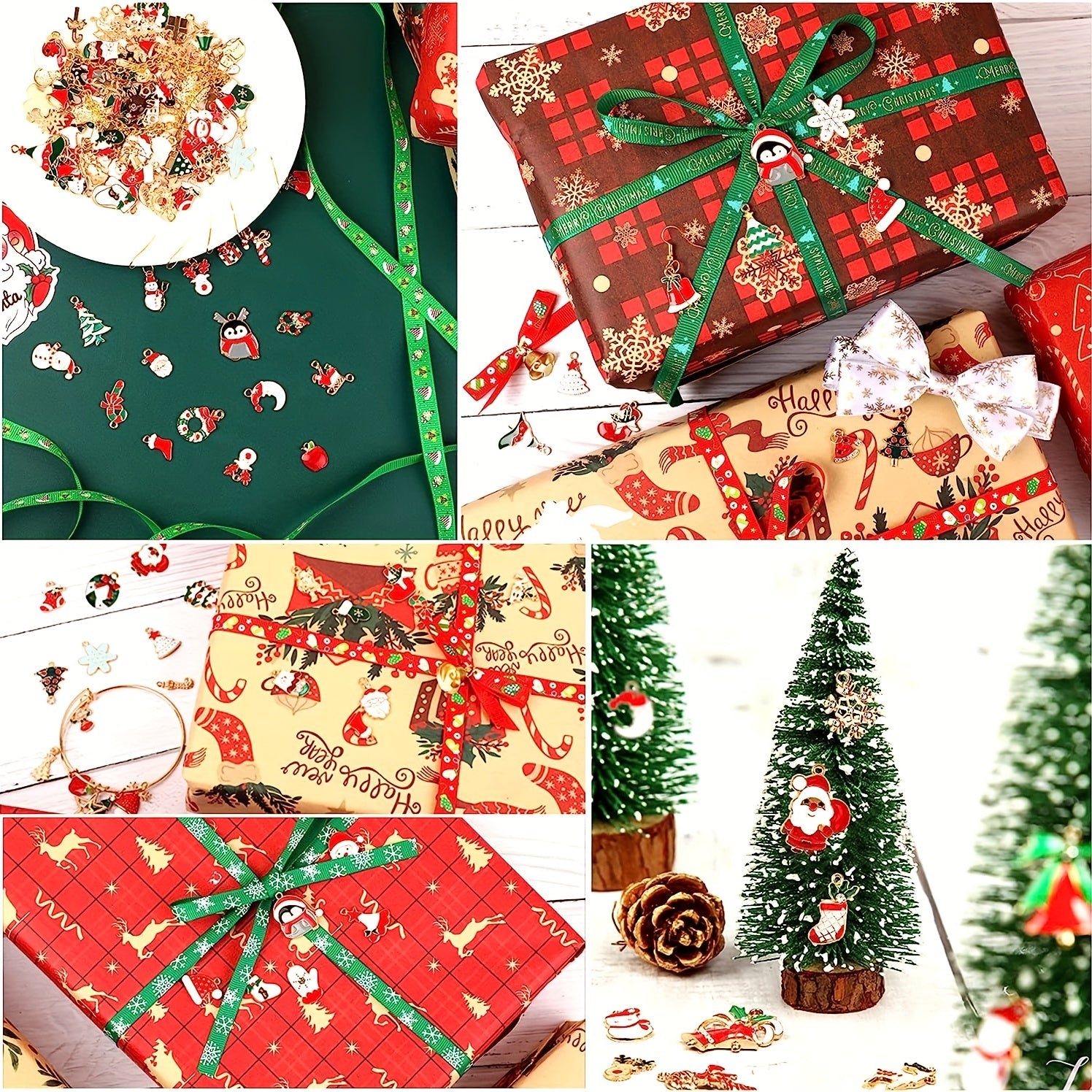 30 50pcs Christmas Enamel DIY Jewelry Making Supplies
