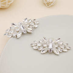 Rhinestone Shoe Clips DIY Floral Shoe Buckle Wedding Party