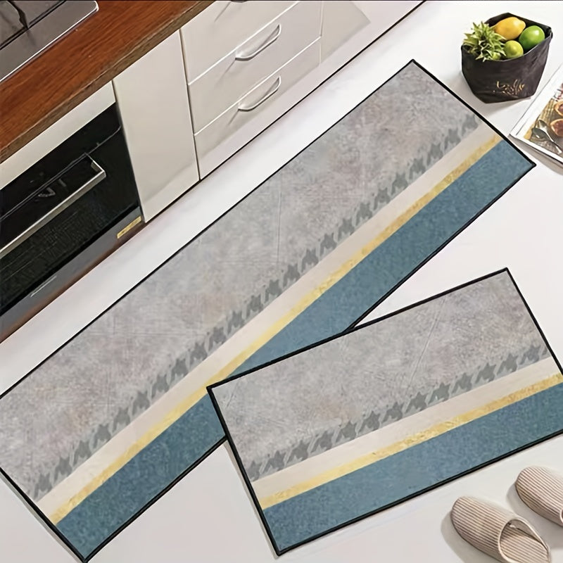 Soft Kitchen Area Rug Non-Slip Floor Mat Machine Washable
