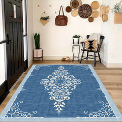 Boho Anti Fatigue Kitchen Rug Vintage Non Slip Soft Faux Sheepskin Mat