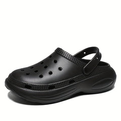 Men's Closed Toe Platform Clogs Outdoor Wear resistant Anti skid Beach Clogs