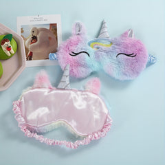 Unicorn Plush Eye Mask Embroidery Creative Girls Eye Mask