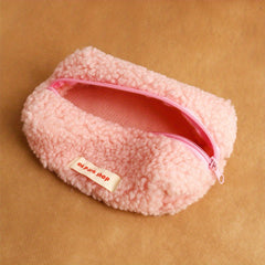 Large Plush Makeup Bag Y2K Accessories Cosmetic Organizer Travel