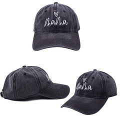 Mama Embroidery Baseball Cap Sun Hat Lightweight Distressed Sun Hats for Women