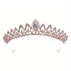 Princess Crown Rhinestone Headwear for Girls Birthday Party Dress Up