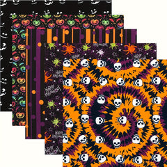 5pcs Halloween Quilted Fabric Pumpkin DIY Sewing Crafts