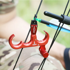 Archery Bow Release Aid 360 Rotating 4 Finger Release For Compound Bow