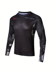 Men's Camouflage Long Sleeve Motorcycle T-Shirt