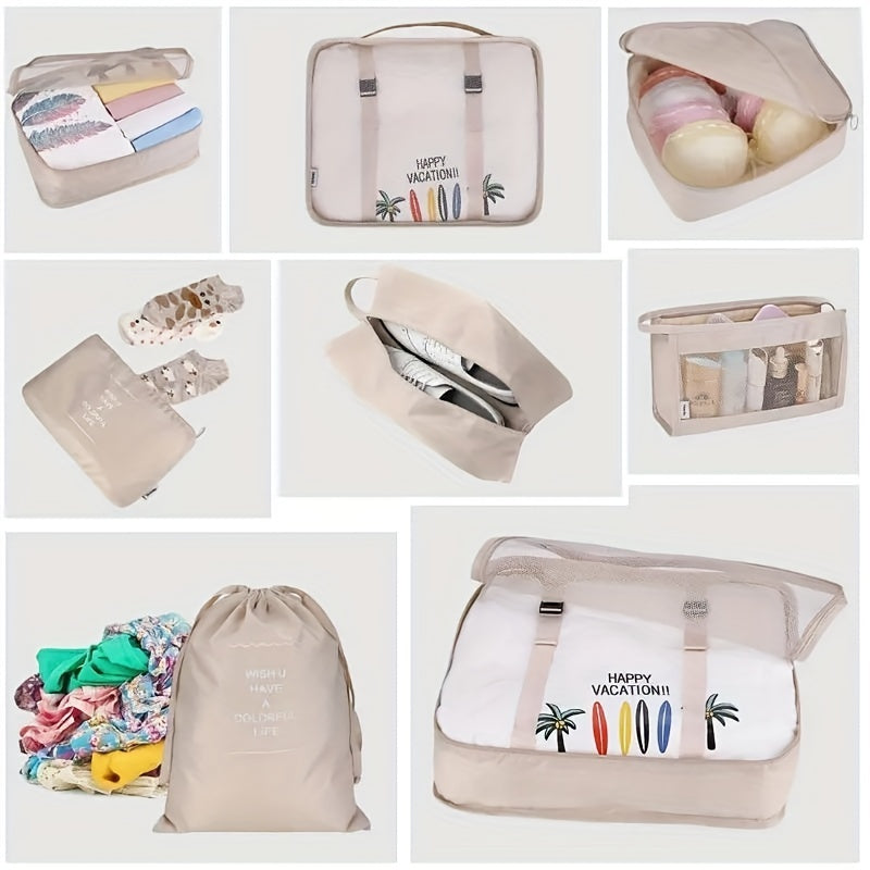 9 Pcs Cosmetic Bags Lightweight Travel Duffle Bag