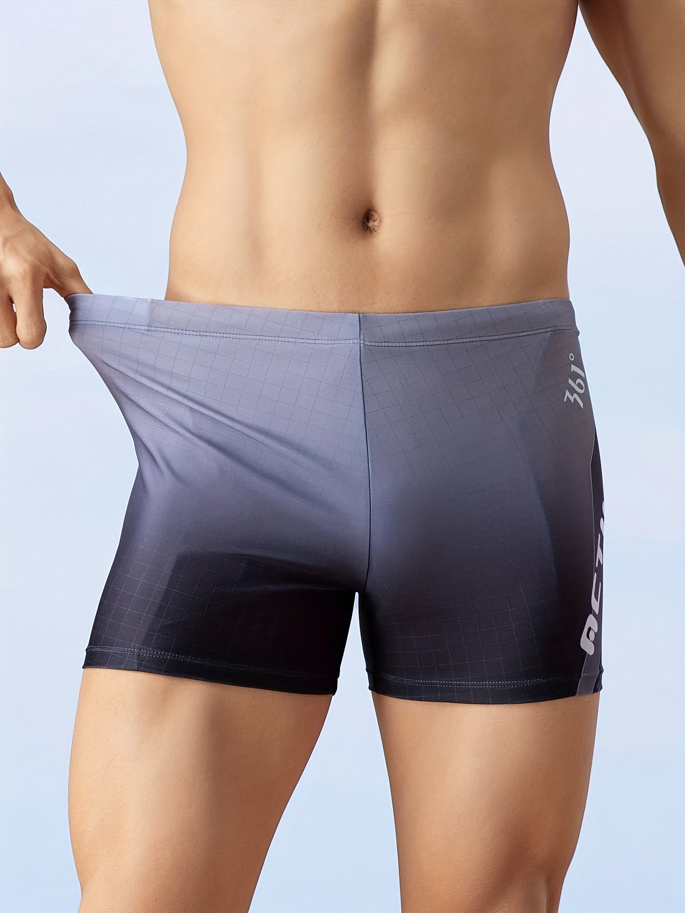 Men's Gradient Boxer Sports Swimming Trunks Beach Shorts