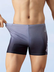 Men's Gradient Boxer Sports Swimming Trunks Beach Shorts