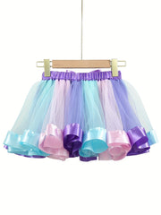 Girls Mermaid Costume Ballet Skirt Party Dance Tutu Skirt