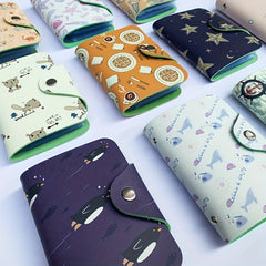 Cartoon PU Leather Card Holder 24 Slots