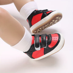 Baby Boy Sneakers with Hook and Loop Fastener for Indoor Outdoor Walking