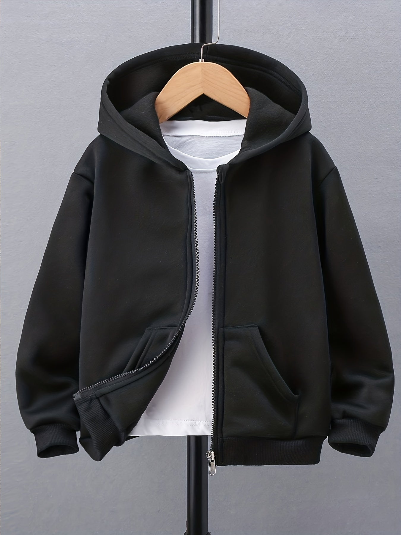 Girls Sports Hoodie Top Zip Up Spring Clothes