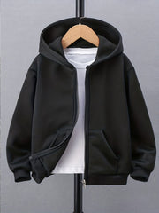 Girls Sports Hoodie Top Zip Up Spring Clothes