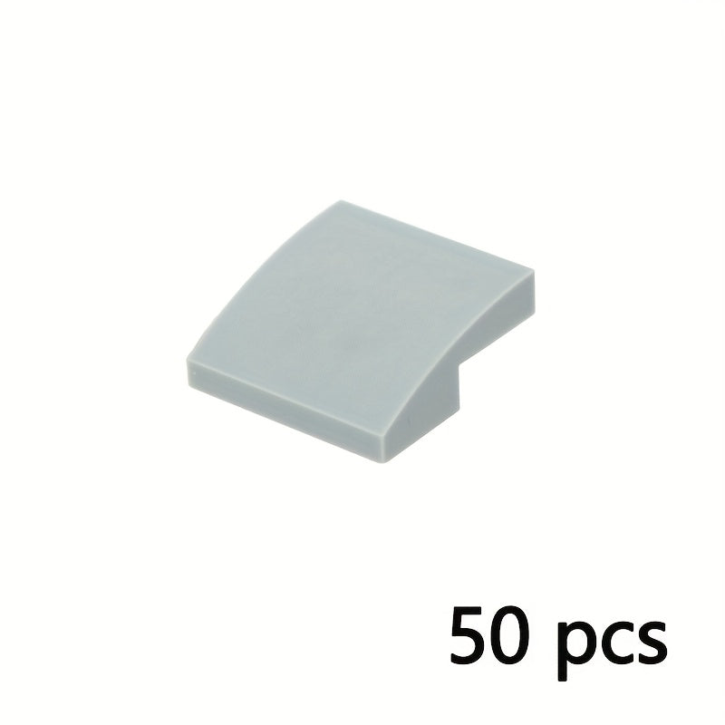 50pcs 2x2 Curved Bricks Gradient Colors Special Edition for Building Blocks