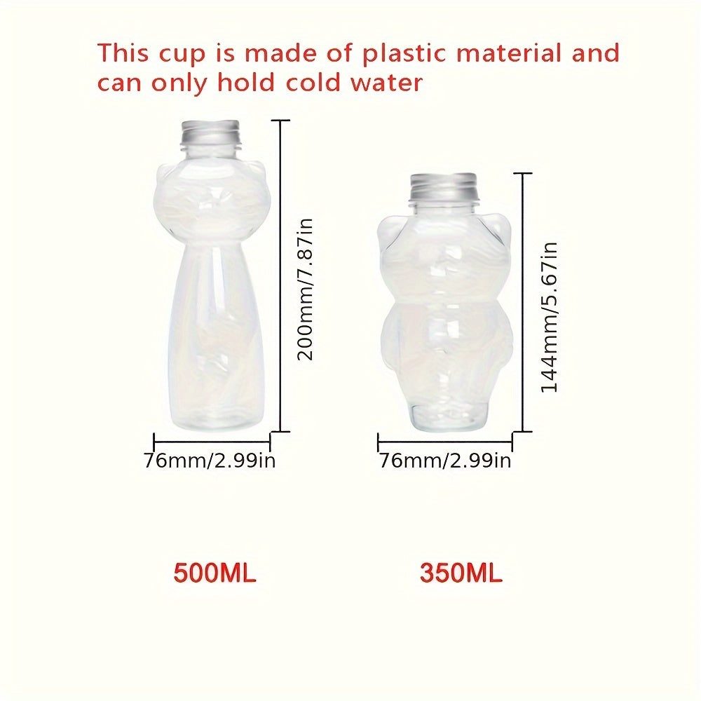250ml 500ml Cat Shaped Water Bottle for Outdoor Activities