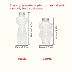 250ml 500ml Cat Shaped Water Bottle for Outdoor Activities