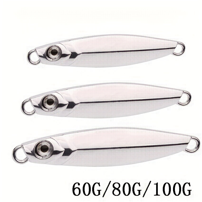 Metal Jigs Hard Bait Fishing Lures for Saltwater 60g 80g 100g