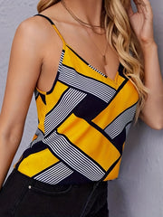 V Neck Spaghetti Strap Top Sleeveless Cami for Summer
