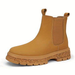 Men's Chelsea Boots Sculpted Sole Casual Walking Shoes