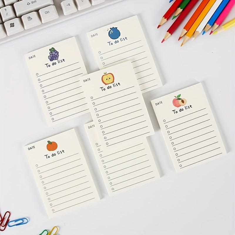 200pcs Bear Sticky Notes Fruit Sticky Notes Paper