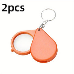 Portable Folding Magnifying Glass High Definition Magnification Pendant