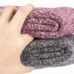 3 Pairs Thickened Crew Socks Warm Women's Stockings & Hosiery