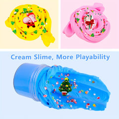 Christmas Cotton Slime Set Party Favors DIY Putty Slime Toys