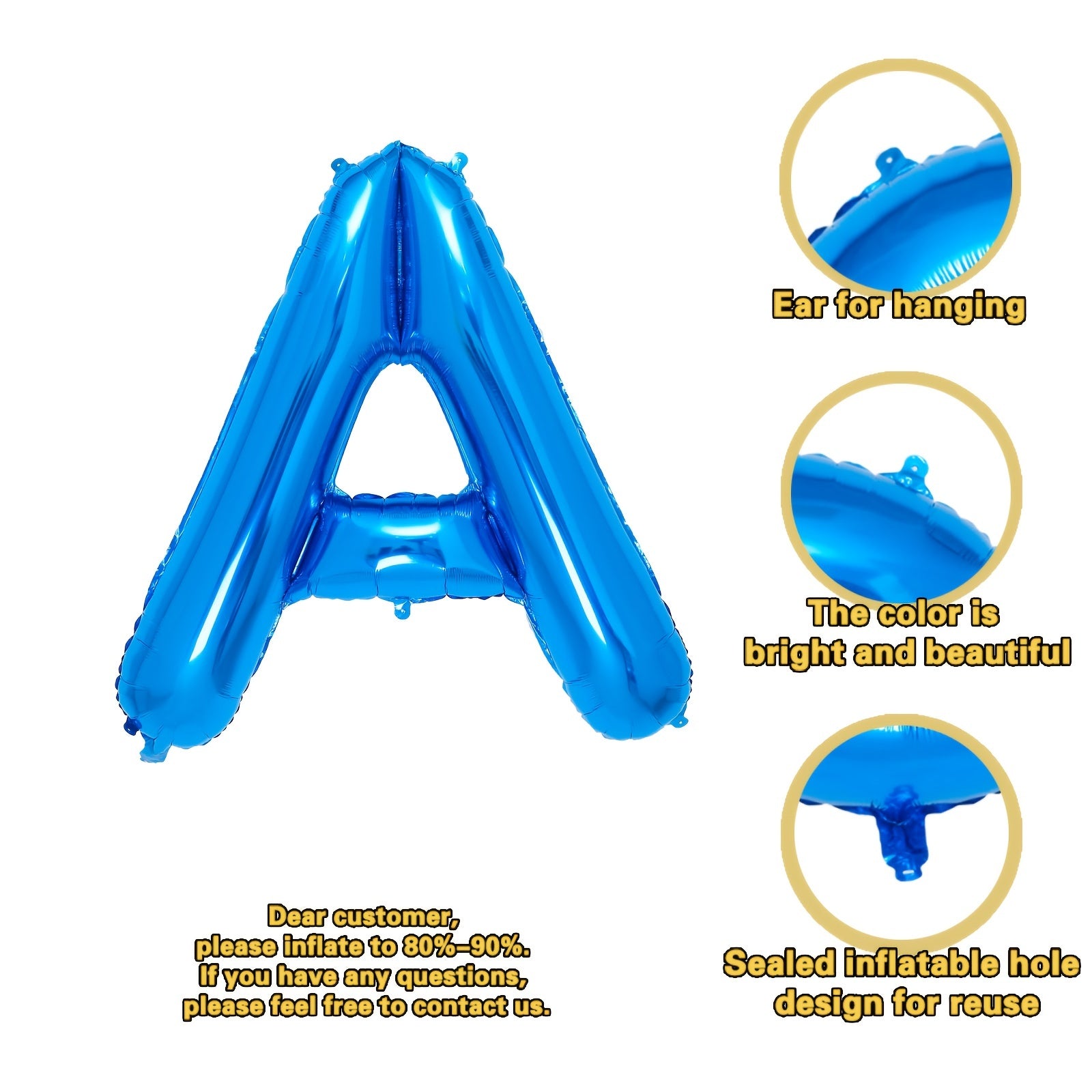 101 6cm Letter Balloon - Party Supplies