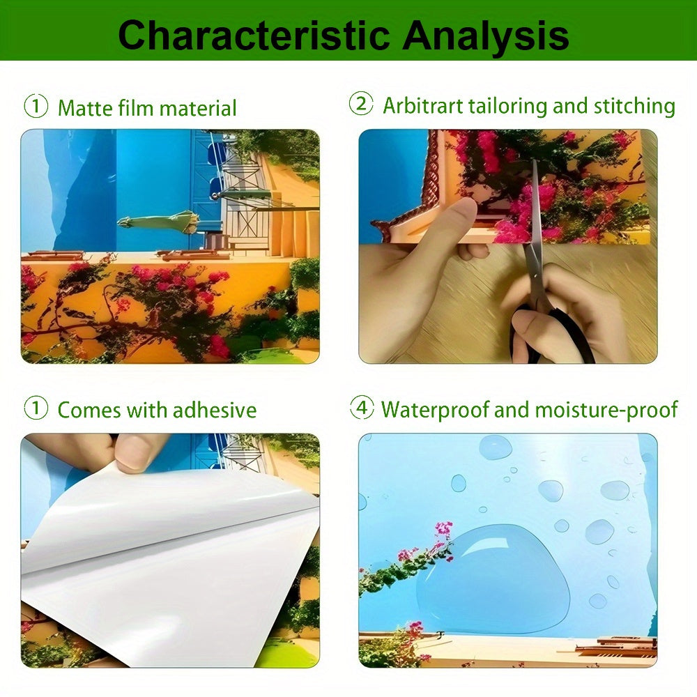 Vase Theme Trash Can Sticker Self Adhesive PVC Decal Outdoor Waterproof