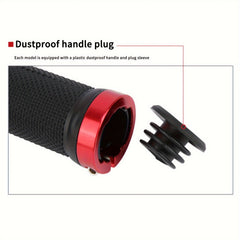 2pcs Bike Handlebar Covers Anti Slip Rubber Stripe Lock Handlebar Covers