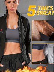 Women's Sauna Sweat Suit Waist Trainer for Weight Loss