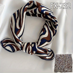 Animal Pattern Square Scarf Satin Bandana