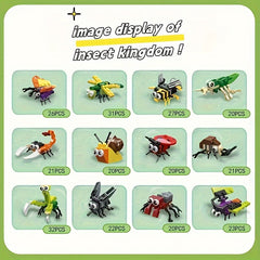 3pcs Insect Building Blocks Toy Set for Boys