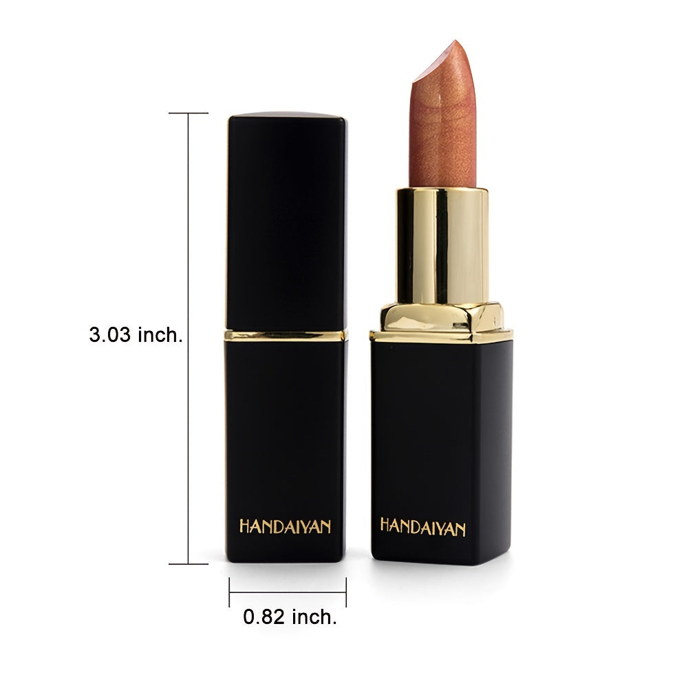 Temperature-Activated Metallic Lipstick