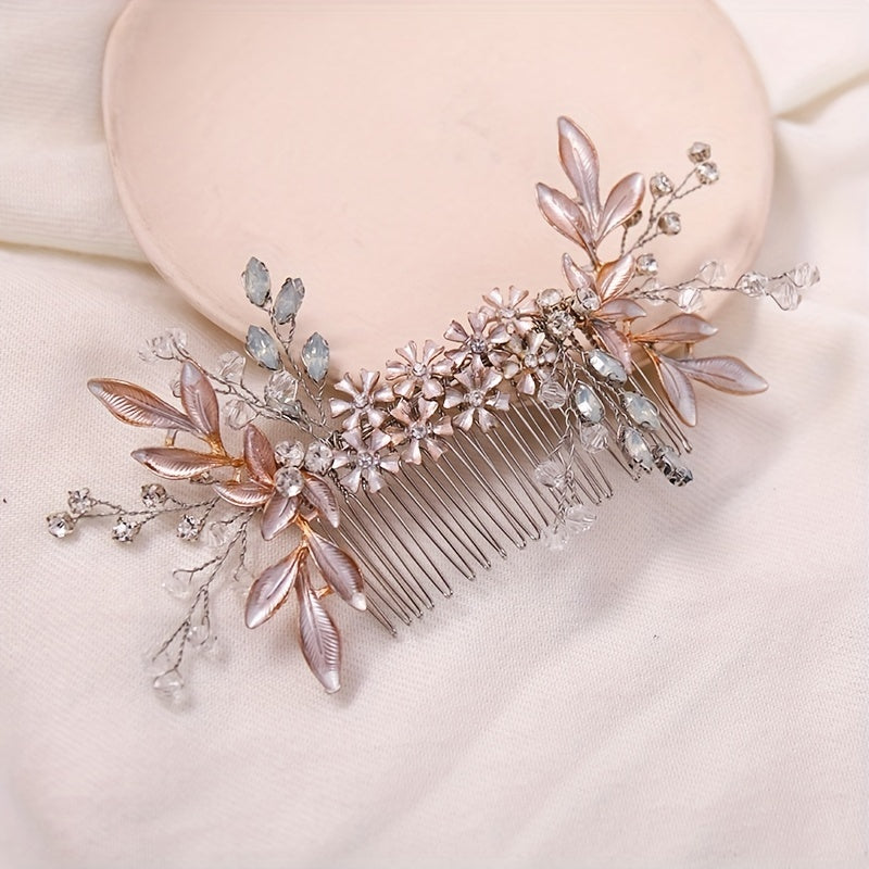 Rhinestone Hair Comb Head Jewelry Hair Accessories