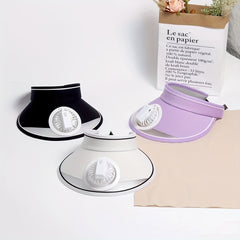 Summer Visor Hat Wide Brim Sunscreen UV Protection Outdoor Beach Hat