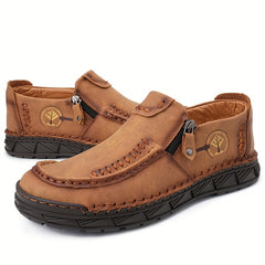 Men's Breathable Hiking Shoes Zipper Closure Non Slip Sole