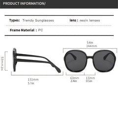 Vintage Round Frame Sunglasses for Women