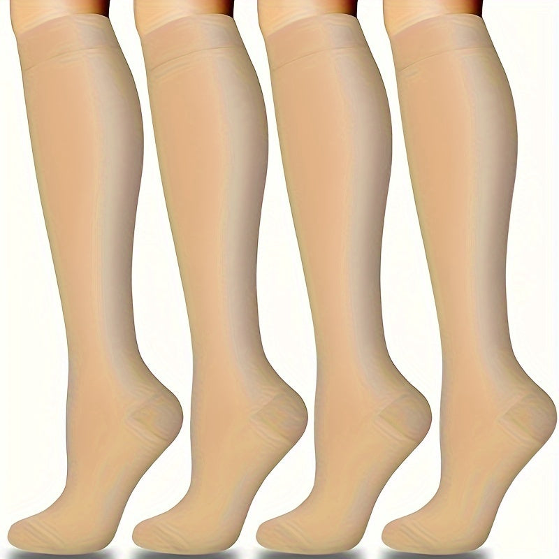 Copper Compression Socks 10-20 mmHg Knee High for Women Men