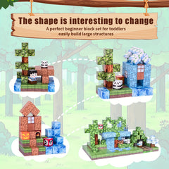 100pcs Cherry Blossom Magnetic Building Blocks Set