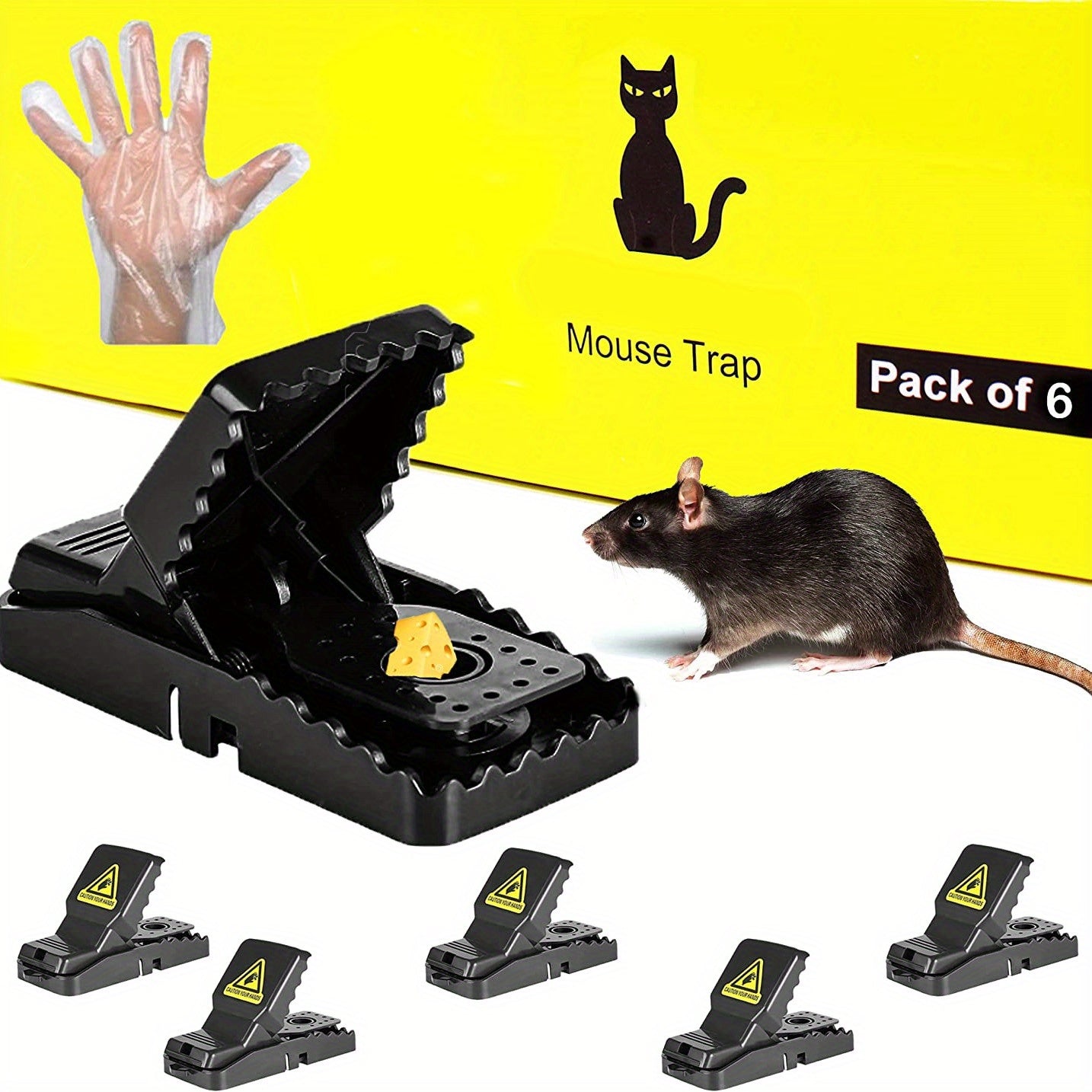 12pcs Mouse Traps Safe & Reusable Rat Humane Mice Trap Indoor Chipmunk Trap